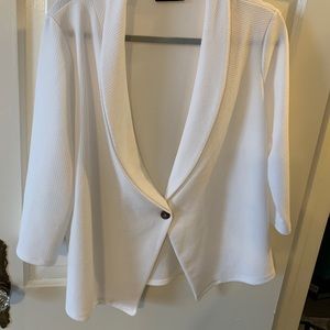 Stitch fix white 3/4 sleeve blazer